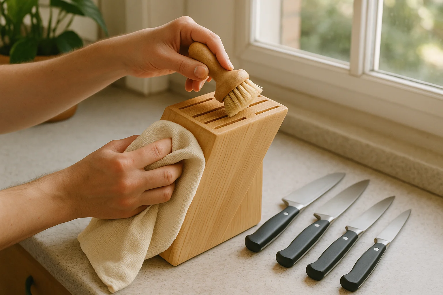 How to Clean and Maintain a Knife Block